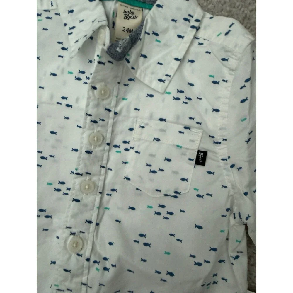 NEW Carter’s Body Suit Onesie Fancy Baby Boys Bubble Romper Size 24 Months